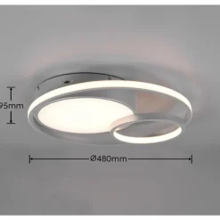 Luminaires Reality Plafonnier Reality Vuelta LED Titane, 1 lumière* Éclairage Led