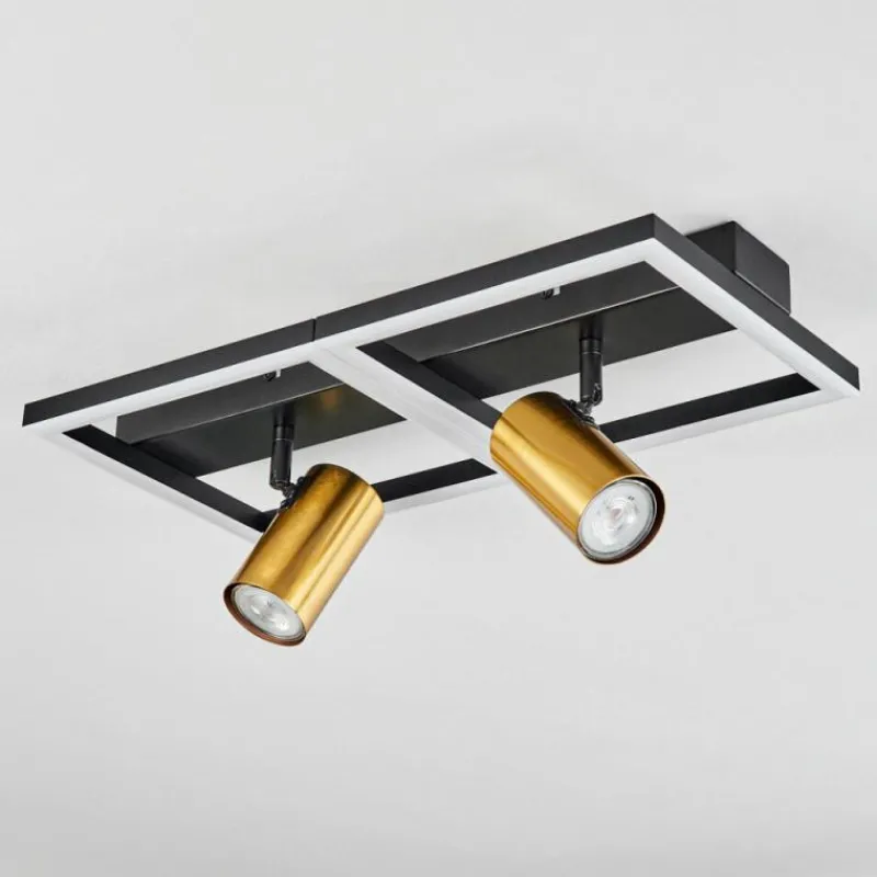 hofstein Plafonnier Reboleiro LED Noir, 3 lumières