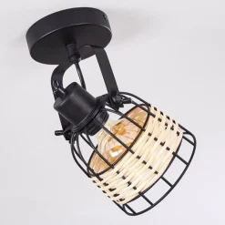 hofstein Plafonnier Recinto Noir, 1 lumière