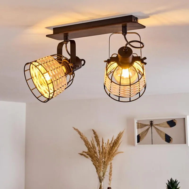 hofstein Plafonnier Recinto Noir, 2 lumières