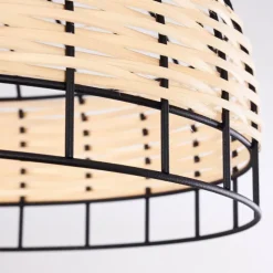 Style Boho-Chic-hofstein Plafonnier Recinto Noir, 1 lumière