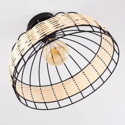 Style Boho-Chic-hofstein Plafonnier Recinto Noir, 1 lumière