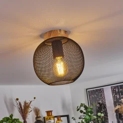 Style Boho-Chic-hofstein Plafonnier Reiden Écru, 1 lumière