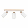 Lampes En Bois-hofstein Plafonnier Represita Bois clair, 3 lumières