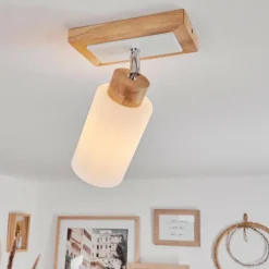 hofstein Plafonnier Represita Écru, Blanc, 1 lumière