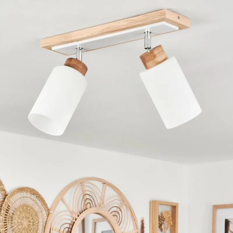 hofstein Plafonnier Represita Écru, Blanc, 2 lumières