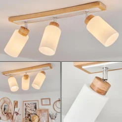 Luminaires Scandinaves-hofstein Plafonnier Represita Écru, Blanc, 3 lumières