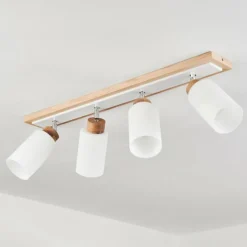 Luminaires Scandinaves-hofstein Plafonnier Represita Écru, Blanc, 4 lumières