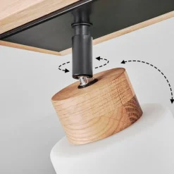 Luminaires Scandinaves-hofstein Plafonnier Represita Écru, Noir, 4 lumières