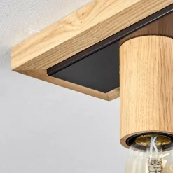 Luminaires Scandinaves-hofstein Plafonnier Represita Écru, Noir, 4 lumières