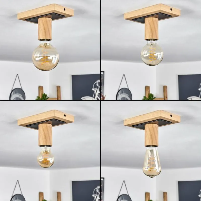 Luminaires Scandinaves-hofstein Plafonnier Represita Écru, Noir, 1 lumière