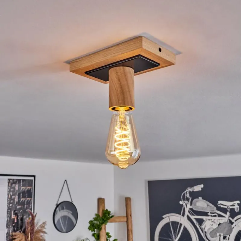 Luminaires Scandinaves-hofstein Plafonnier Represita Écru, Noir, 1 lumière