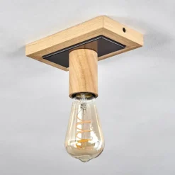 Luminaires Scandinaves-hofstein Plafonnier Represita Écru, Noir, 1 lumière