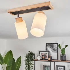 Luminaires Scandinaves-hofstein Plafonnier Represita Noir, 2 lumières