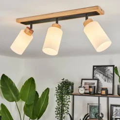 Luminaires Scandinaves-hofstein Plafonnier Represita Noir, 3 lumières