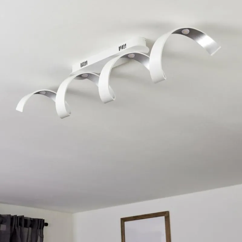 hofstein Plafonnier Rezat LED Blanc, 1 lumière