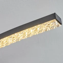 hofstein Plafonnier Rheinfelden LED Noir, 1 lumière