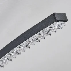 hofstein Plafonnier Rheinfelden LED Noir, 1 lumière