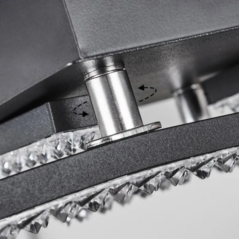 hofstein Plafonnier Rheinfelden LED Noir, 1 lumière