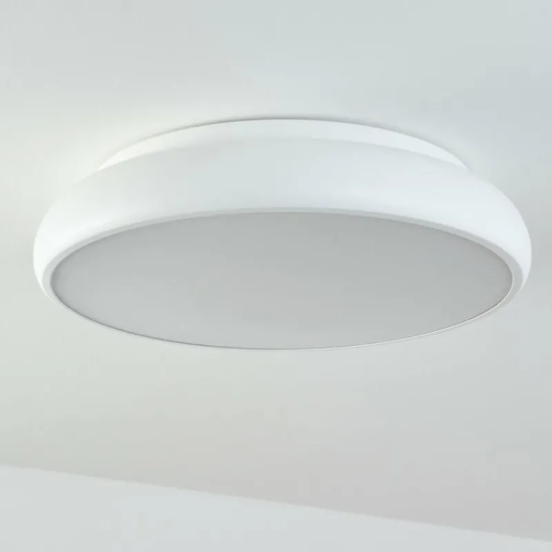 hofstein Plafonnier Rhone LED Blanc, 1 lumière, Changeur de couleurs