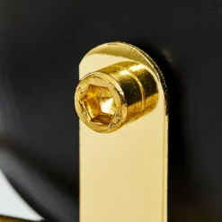 Lampes Industrielles-hofstein Plafonnier Rialey Laiton, Noir, 3 lumières