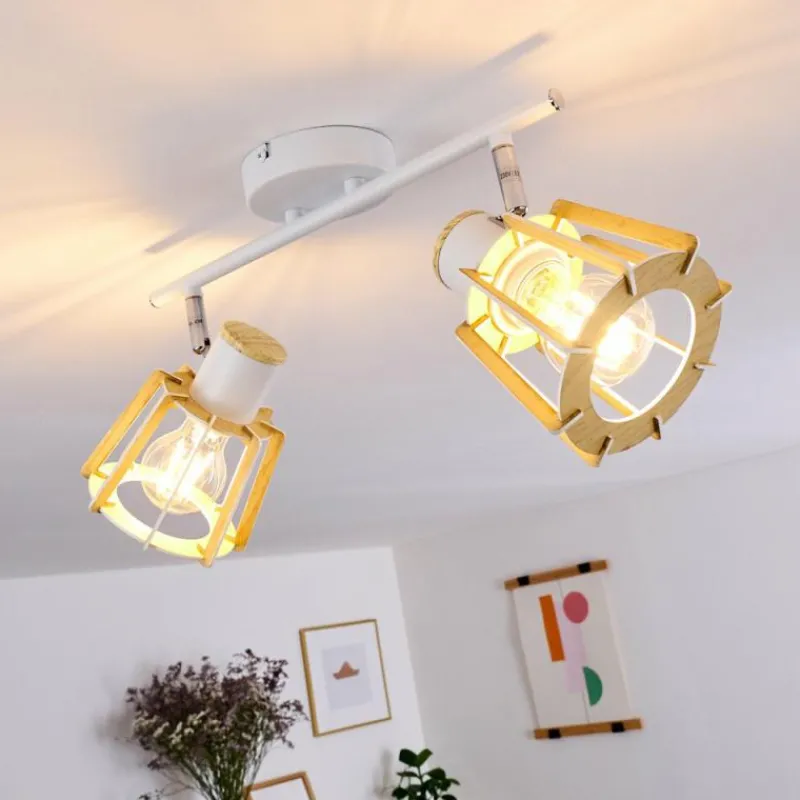 hofstein Plafonnier Rieti Blanc, 2 lumières