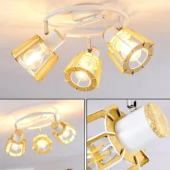 hofstein Plafonnier Rieti Blanc, 3 lumières