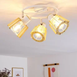 hofstein Plafonnier Rieti Blanc, 3 lumières