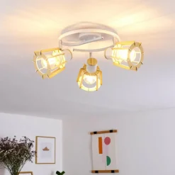 hofstein Plafonnier Rieti Blanc, 3 lumières