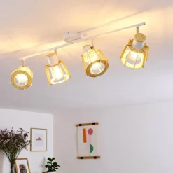 hofstein Plafonnier Rieti Blanc, 4 lumières