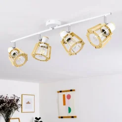 hofstein Plafonnier Rieti Blanc, 4 lumières