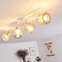 hofstein Plafonnier Rieti Blanc, 4 lumières