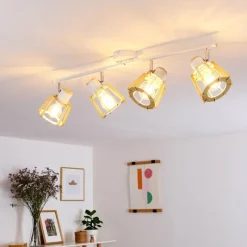 hofstein Plafonnier Rieti Blanc, 4 lumières