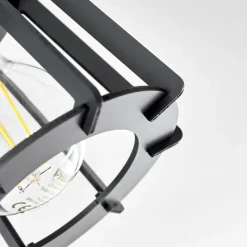 hofstein Plafonnier Rieti Noir, 2 lumières