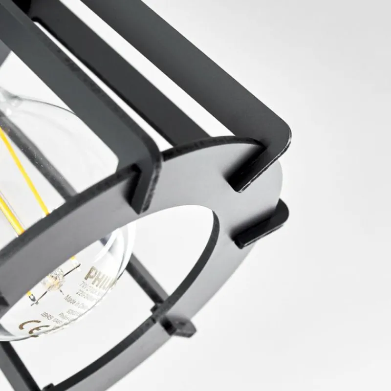 hofstein Plafonnier Rieti Noir, 2 lumières