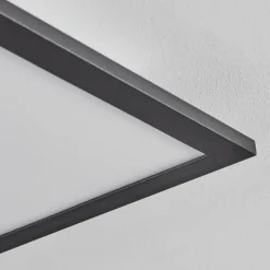 hofstein Plafonnier Ringuelet LED Noir, Blanc, 1 lumière, Télécommandes