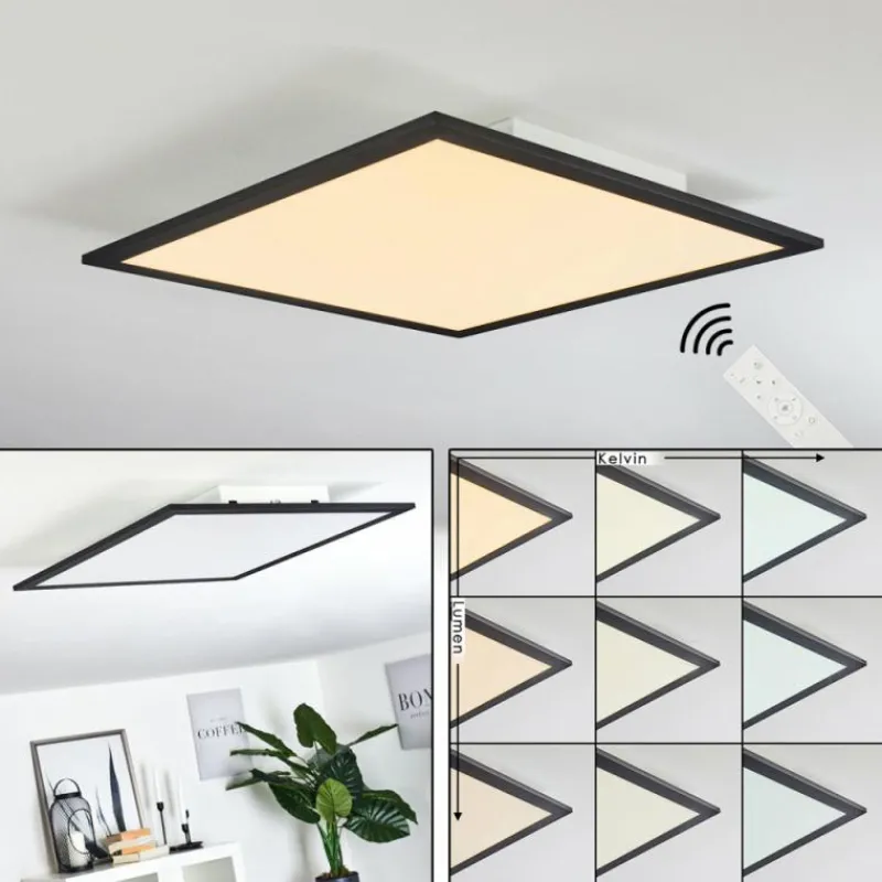 hofstein Plafonnier Ringuelet LED Blanc, 1 lumière, Télécommandes