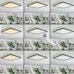 hofstein Plafonnier Ringuelet LED Blanc, 1 lumière, Télécommandes