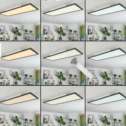 hofstein Plafonnier Ringuelet LED Blanc, 1 lumière, Télécommandes