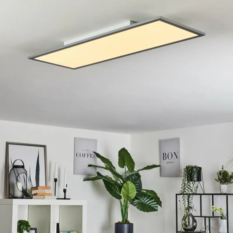 hofstein Plafonnier Ringuelet LED Blanc, 1 lumière, Télécommandes