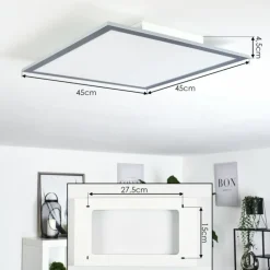 hofstein Plafonnier Ringuelet LED Blanc, 1 lumière, Télécommandes