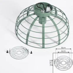Lampes Vintages & Rétros-hofstein Plafonnier Rivers Bleu, 1 lumière
