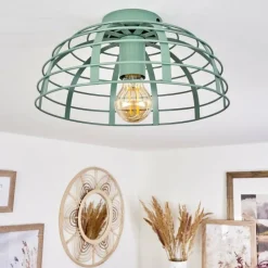 Lampes Vintages & Rétros-hofstein Plafonnier Rivers Bleu, 1 lumière