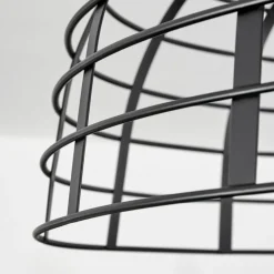 Lampes Vintages & Rétros-hofstein Plafonnier Rivers Noir, 1 lumière