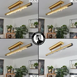 hofstein Plafonnier Rodeche LED Laiton, 1 lumière