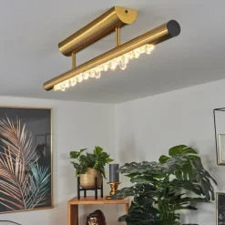 hofstein Plafonnier Rodeche LED Laiton, 1 lumière