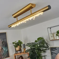 hofstein Plafonnier Rodeche LED Laiton, 1 lumière