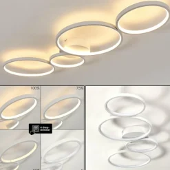 hofstein Plafonnier Rodekro LED Blanc, 1 lumière