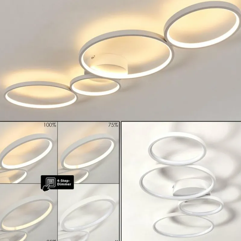hofstein Plafonnier Rodekro LED Blanc, 1 lumière
