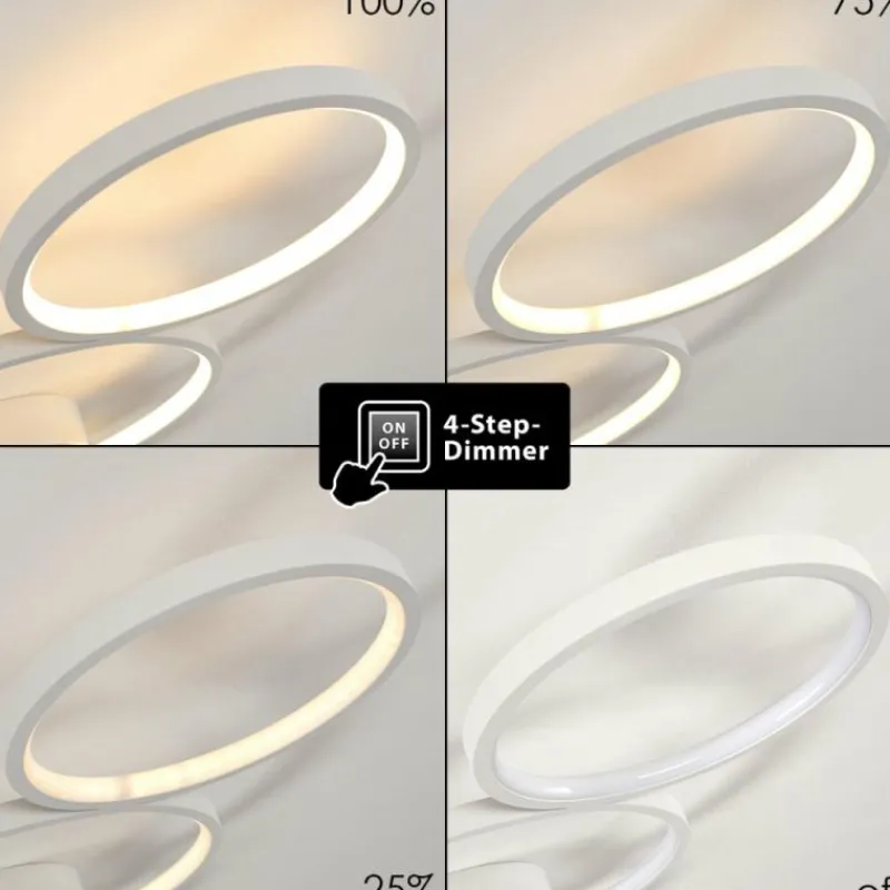 hofstein Plafonnier Rodekro LED Blanc, 1 lumière